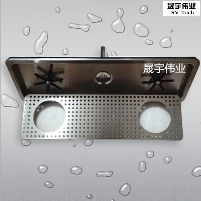 High Quality Glass Rinser Drip Tray Stainless Steel Countertop