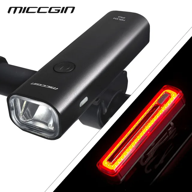 Special Price Bike German Standard Bicycle Front Light And 800mAH Rear Light USB Rechargeable Ultra-bright Waterproof COB LED Flash MICCGIN