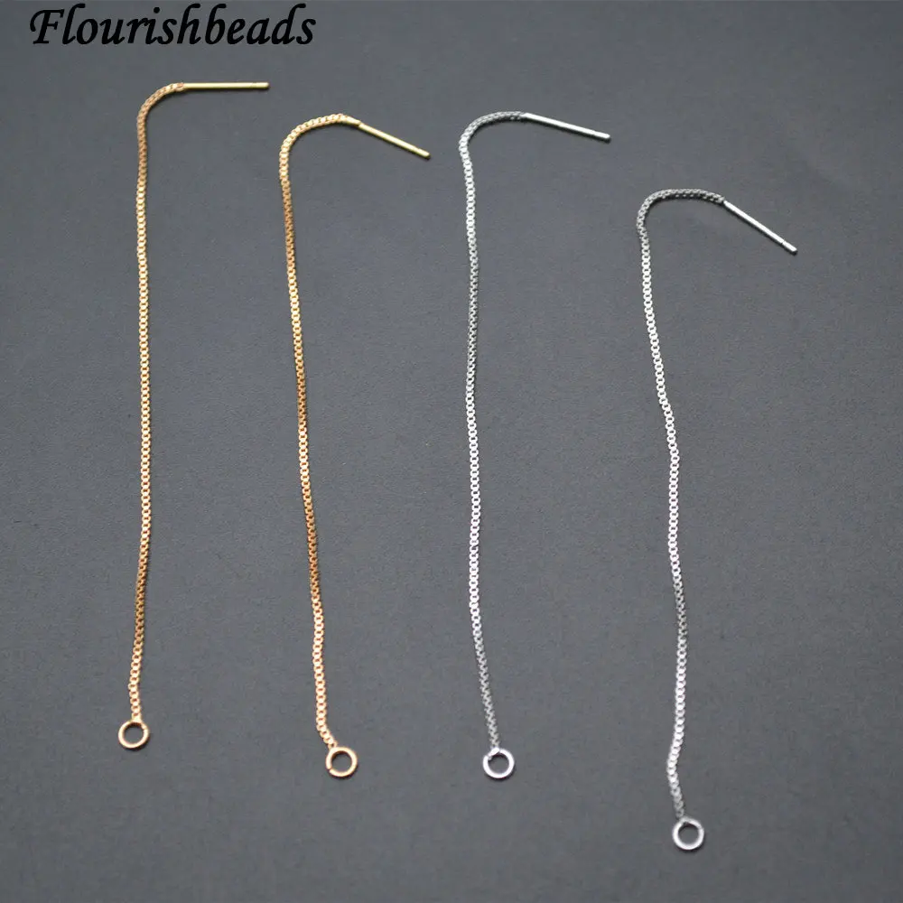 

New design Anti-rust 10cm length Metal Copper tramline fit dangle earrings making 10pr per lot