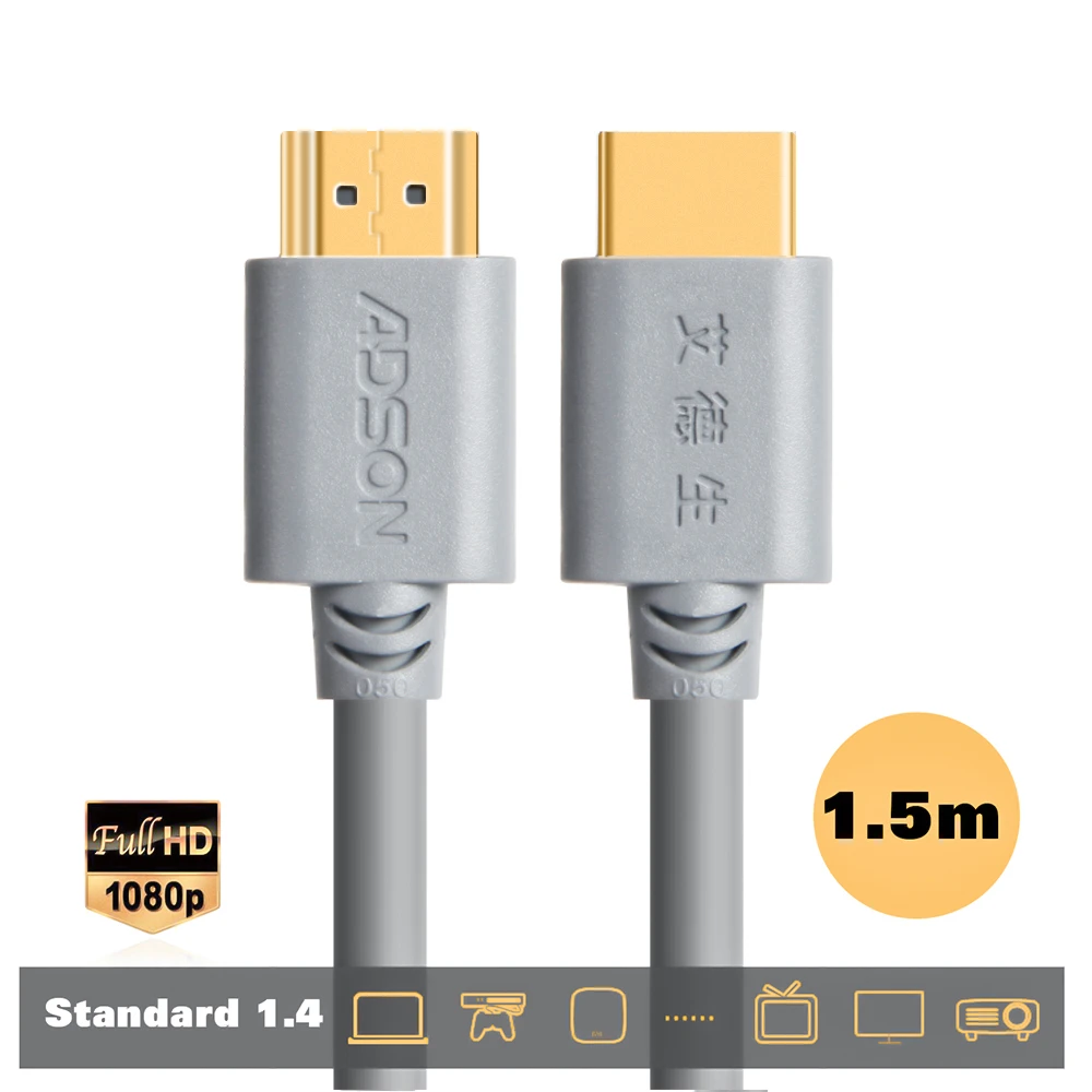Hdmi Cable High Speed Support Hd4k V1 3 V1 4 V2 0 Hdmi With Male To Male 3d For Monitor Computer Tv Ps 3 4 Projector Hdtv 1 5m Hdmi Cables Aliexpress