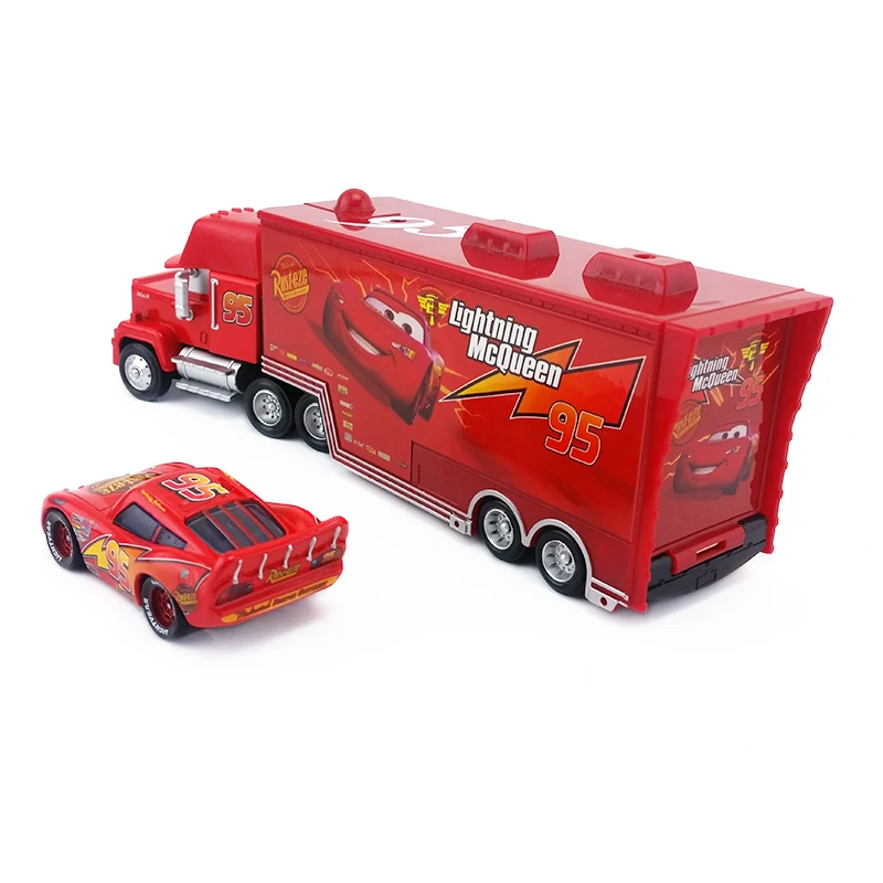 Disney Pixar тачки № 95 Mack гонщик грузовик и радиатор Весна McQueen 1:55 литье под давлением