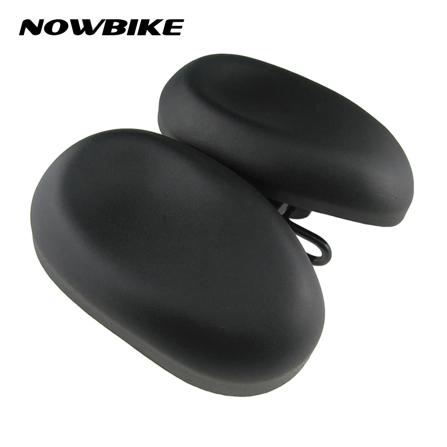 ФОТО 2017 Bike Saddles Road City Super Wide High Quality Foaming Black Saddle Seat Adjustable Comfortable Matte Surface Bicycle Seats