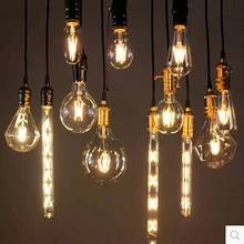 Ретро лампы Эдисона E27 220 В 40 Вт ST64 T100 T45 G80 G95 T185 A19 ампулы Винтаж лампа Эдисона лампа накаливания светильник