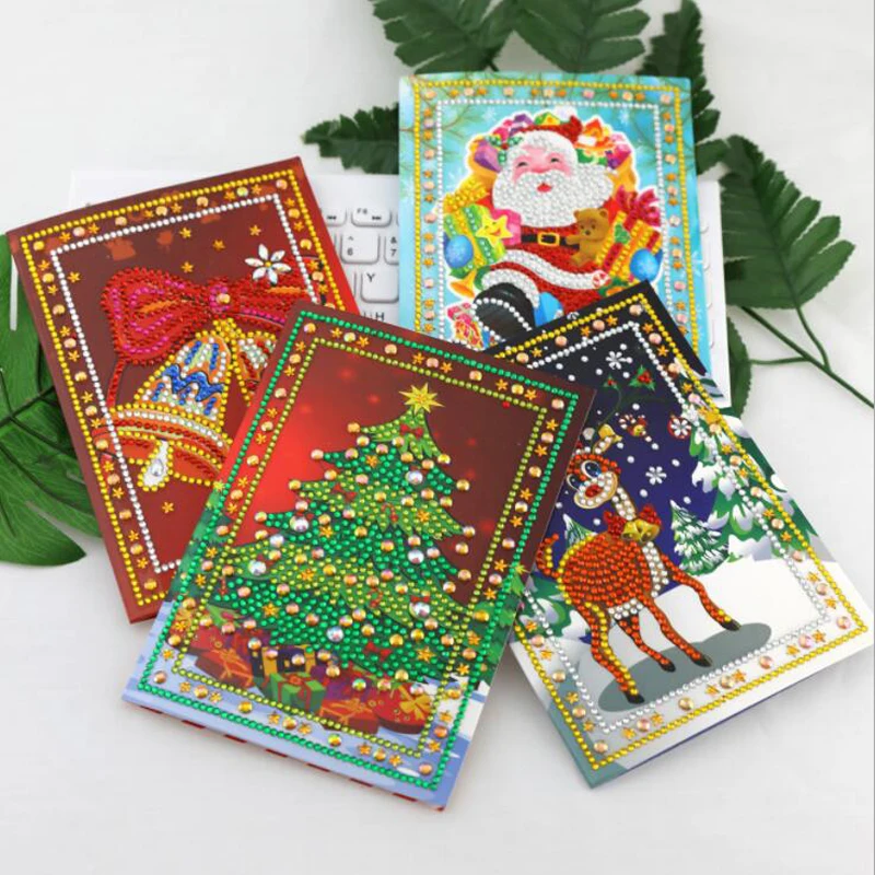 5D DIY Diamond Painting "Christmas Cards Set" Diamond Embroidery