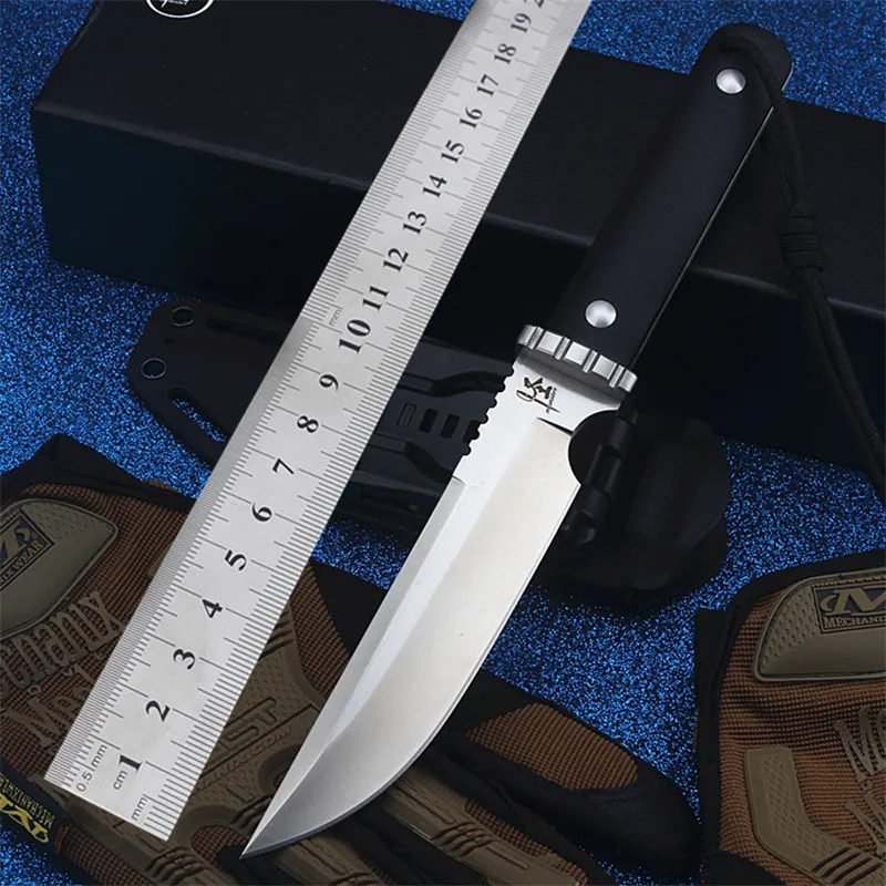 Дешевый 2018 Новый Бесплатная доставка фиксированный открытый прямой нож Самозащита пустыня Выживание Кемпинг высокая твердость охотничьи ножи инс...