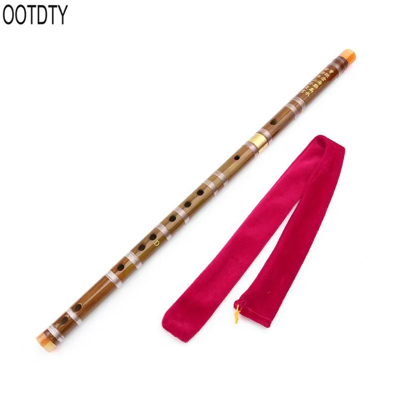 Профессиональная бамбуковая флейта китайская духовая C D E F G ключ поперечная флейта DiZi