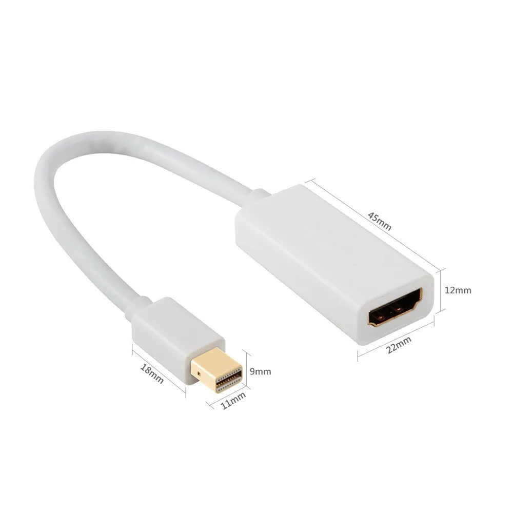 Mini DP к HDMI для Macbook Pro AAdapter Мини Дисплей порты и разъёмы к hdmi-кабель, адаптер Высокое качество конвертер