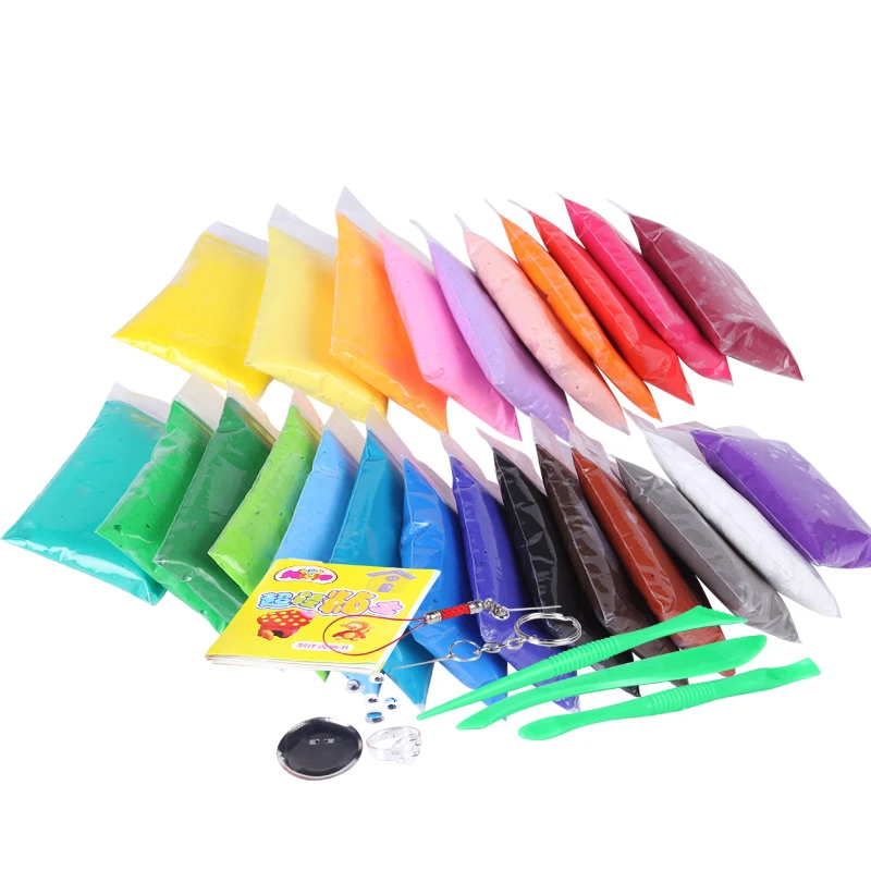 Couleurs En Option Super Leger Plasticine Argile Polymere Saut 3d Pate Intelligente Argile Molle Air Pate A Modeler Jeu Pates Polimerica Aliexpress