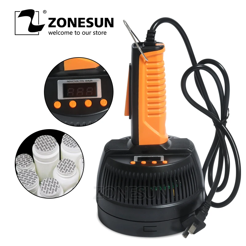 ZONESUN Hand Held Electromagnetic Induction Sealer Bottle Sealing Machine Aluminum Foil Medical Plastic Capping machine