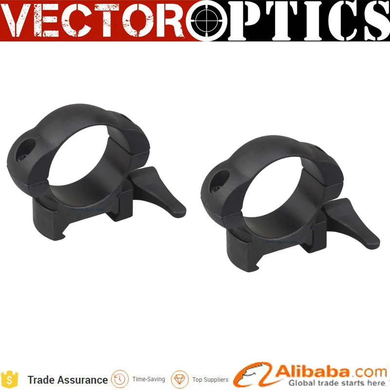 

Wholesale 10pcs Vector Optics 30mm STEEL Quick Release Weaver Scope Ring Low Profile Rifle Scope Mount Ring