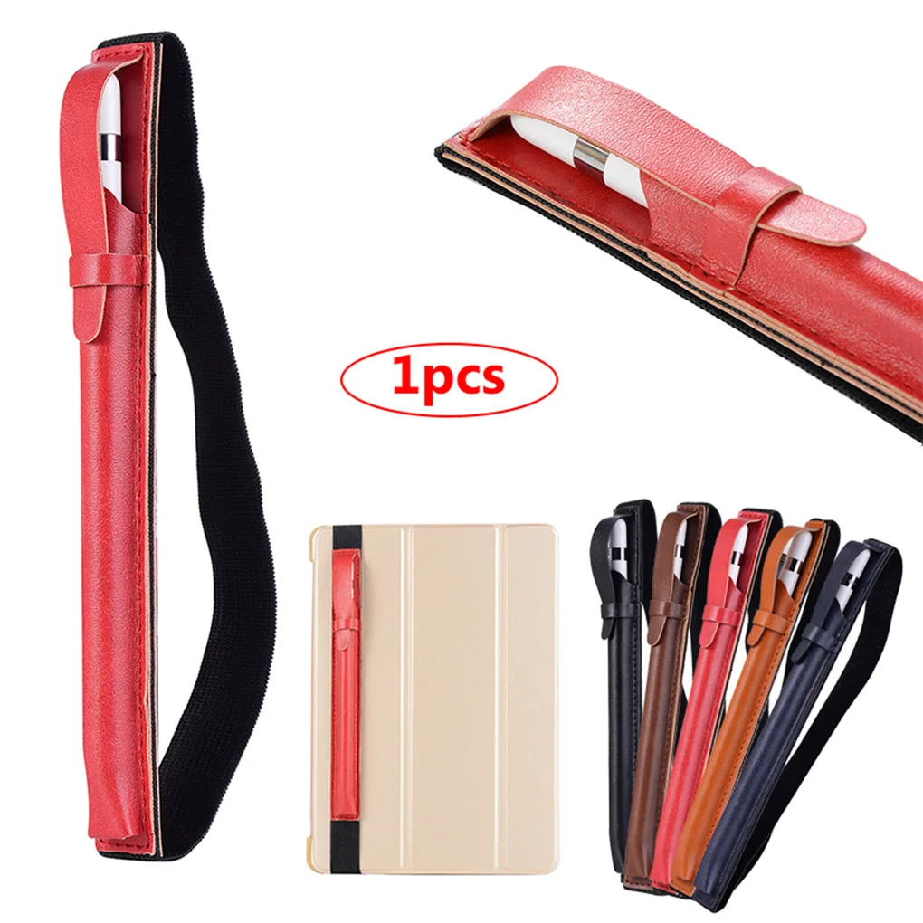 

PU Leather Touch Screen Pen Case Replacement for iPhone/iPad Pencil Elastic Protective Holder Pouch