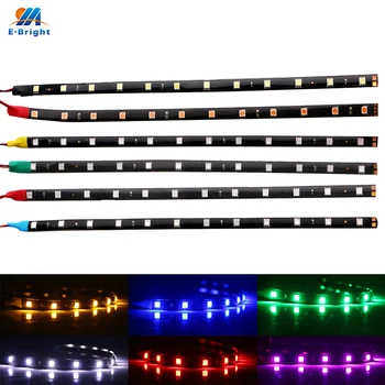 

30-100pcs 30cm Auto led Strip Light Flexible 5050 12 LED Daytime Running lights Car led Strip Lights 12V IP65 Waterproof DRL