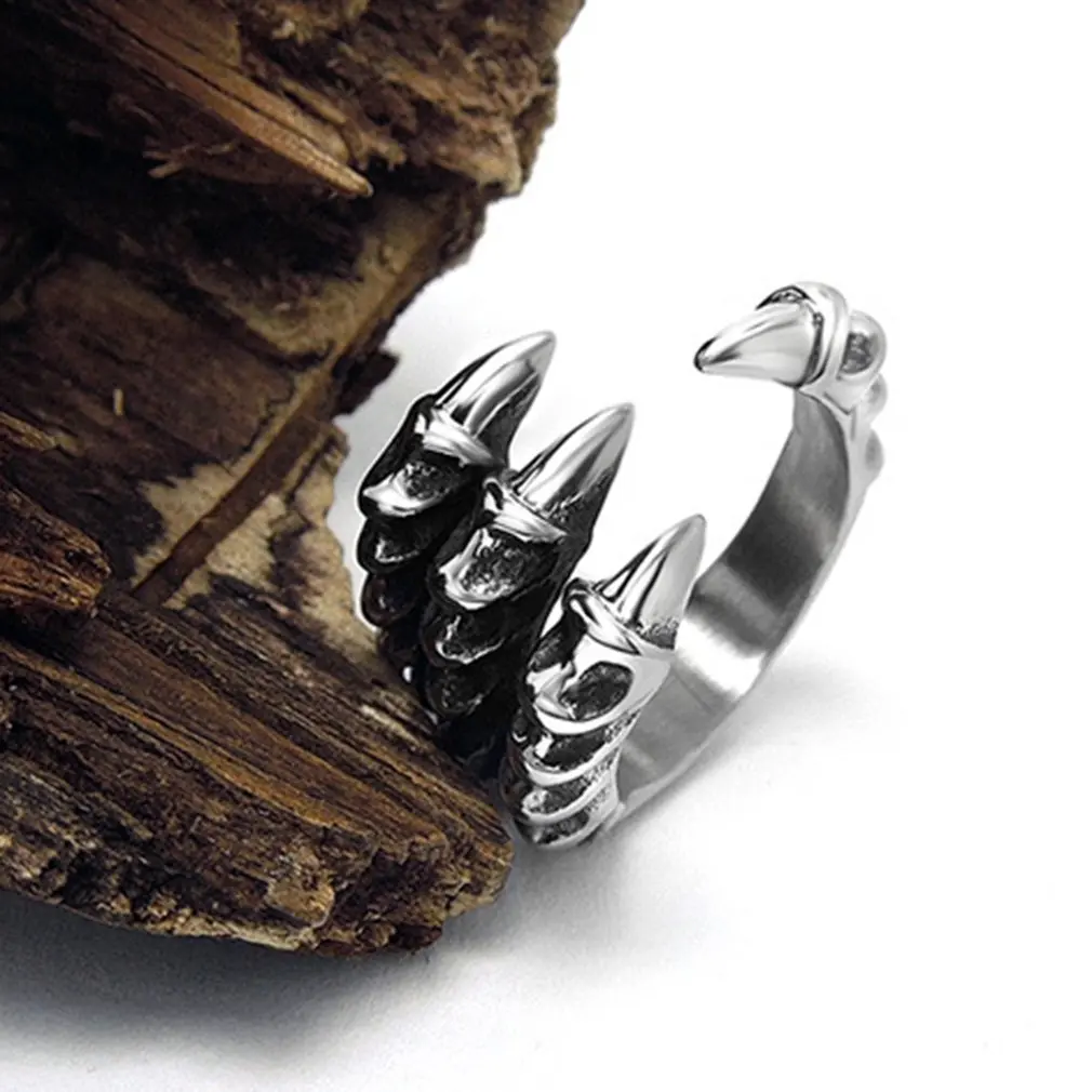 GENBOLI 1PC Metal Stainless Steel Men Rings Punk Male Simple Jewelry Ring Wholesale Business Titanium Boy Gift