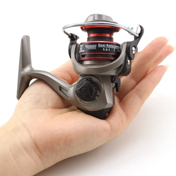 

MINI 500 Series Portable 12+1BB 5.1:1 Metal Spool Ice Fishing Spinning Reel Spinning Reel Carretilha de pesca