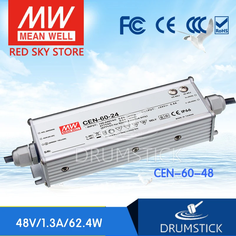 

MEAN WELL CEN-60-48 48V 1.25A meanwell CEN-60 48V 60W Single Output LED Power Supply