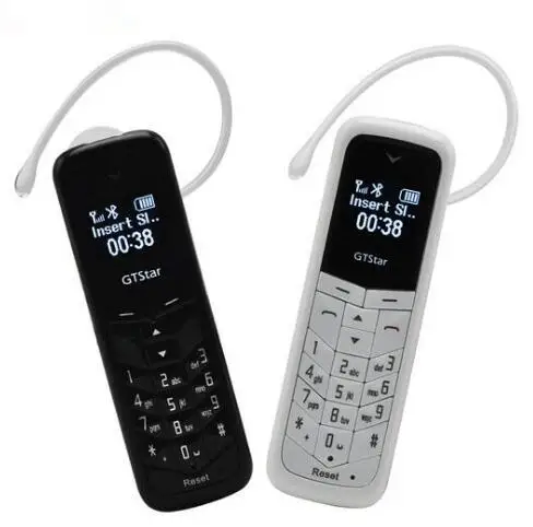 BM50 bluetooth mini mobile phone Bluetooth Dialer Universal mini headphone cell phone 0.66 inch with GSM Network H-mobile