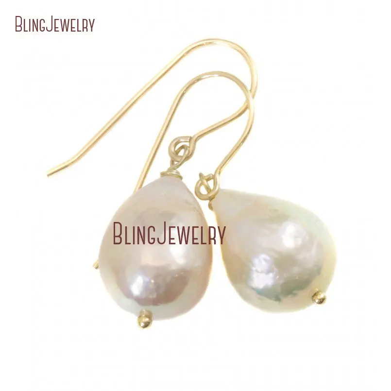 20180913-ER17774-baroque pearl earrings silver or solid gold french earwire white luster genuine freshwater drop