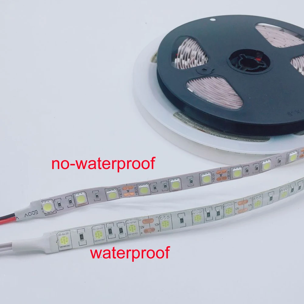 СВЕТОДИОДНАЯ лента SMD 5050 RGB водонепроницаемая 5 м 300 светодиодов DC 12 В 24 RGBW RGBWW