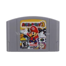 Tarjeta de Cartucho de Consola de Videojuegos Nintendo N64 Mario Party 3 Idioma Inglés UE Versión Pal
