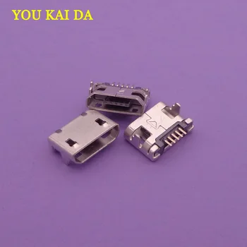 

100pcs/lot Micro mini 5pin USB connector Jack Charging Socket For OPPO X907 R807 R81Universal for Lenovo Huawei ZTE mobile phone