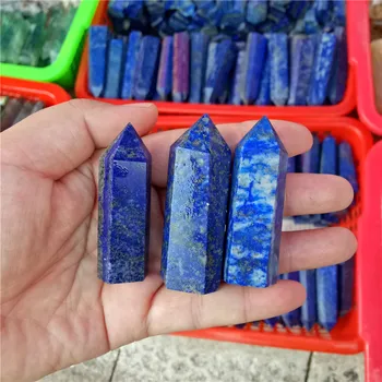 

1kg Natural blue lapis lazuli Crystal Point Wand Tower single point Crystal Obelisk Healing Crystal gemstone whloesale