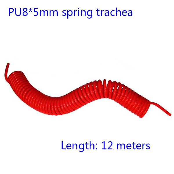 

Wholesale Orange (12M-Length) - Pneumatic components PU8*5mm spring trachea Pneumatic Plastic Coil Tube Pipe Hose