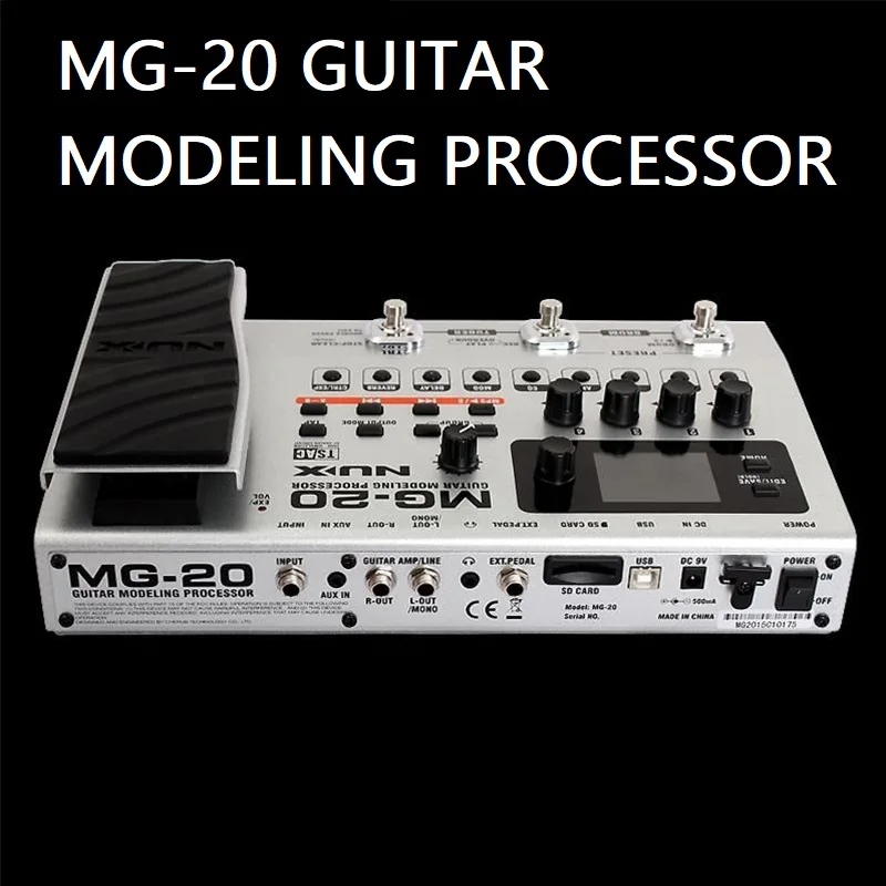 MG20 процессор моделирования гитары более 60 моделей барабанная машина looper Встроенный тюнер expression педаль электрогитарные эффекты|Детали и аксессуары для гитар|   | АлиЭкспресс