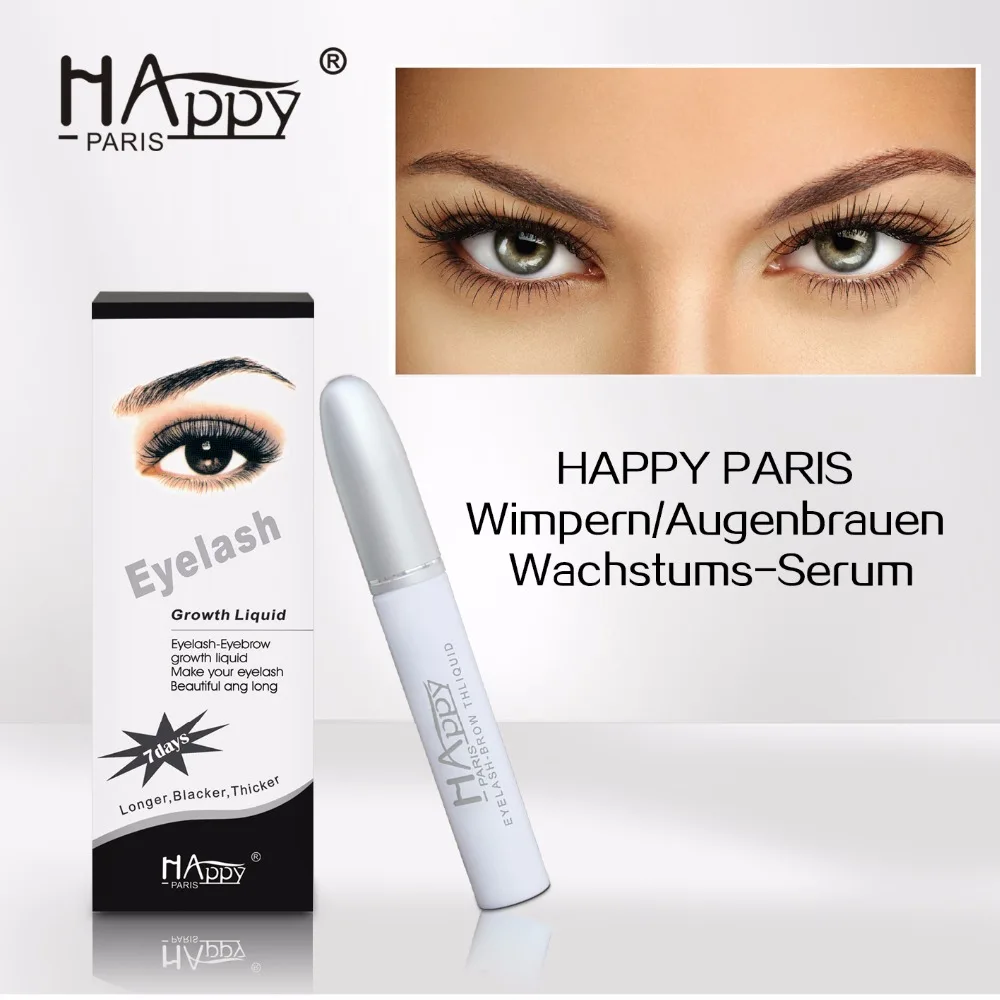 Happy Paris Factory price Long Lasting Eyelash Extension Serum for short eyelash Happy paris eyelash growth