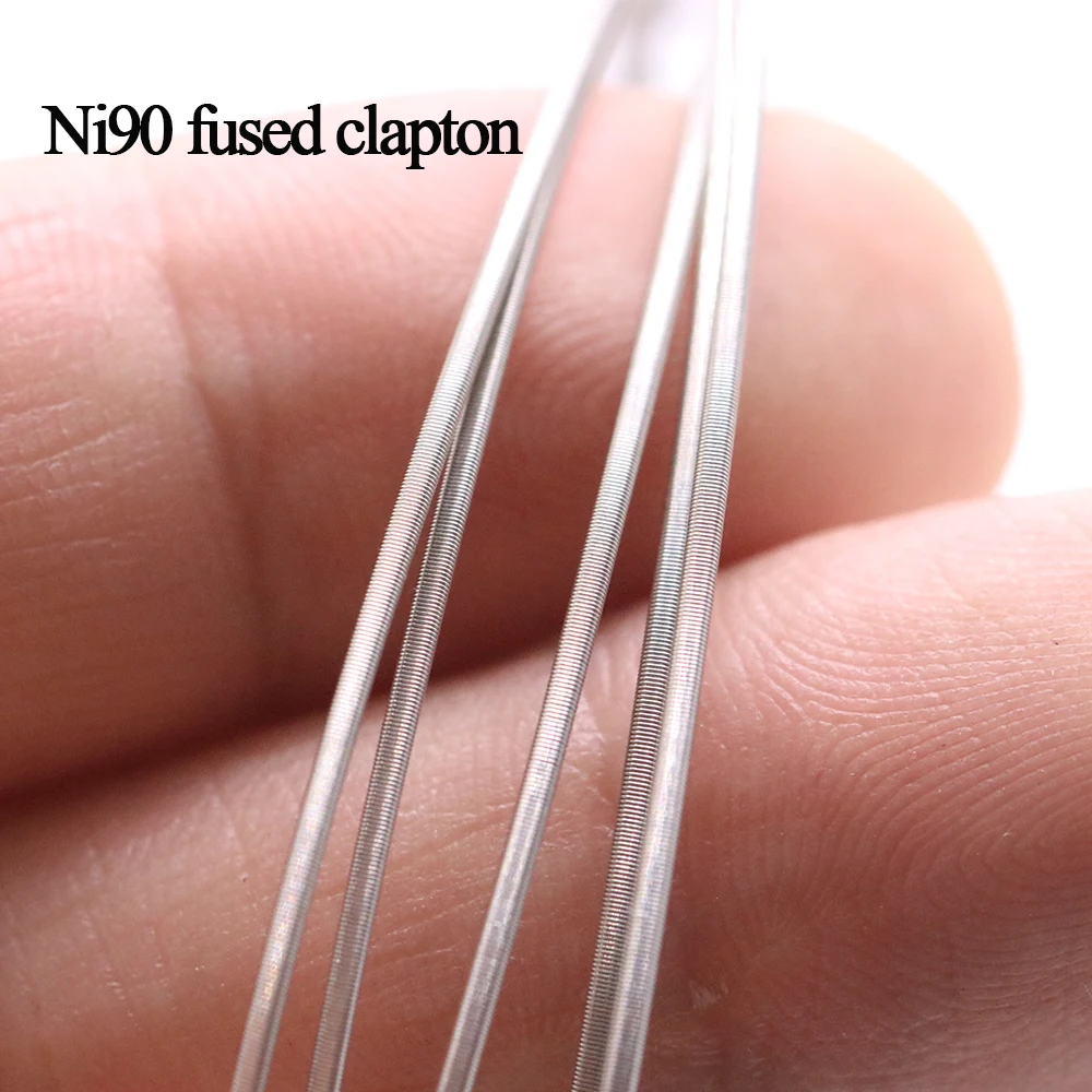 NK чистый Ni90 Сплавленный провод Клэптона нихром 90 встроенная катушка 26x 2/36g вейп