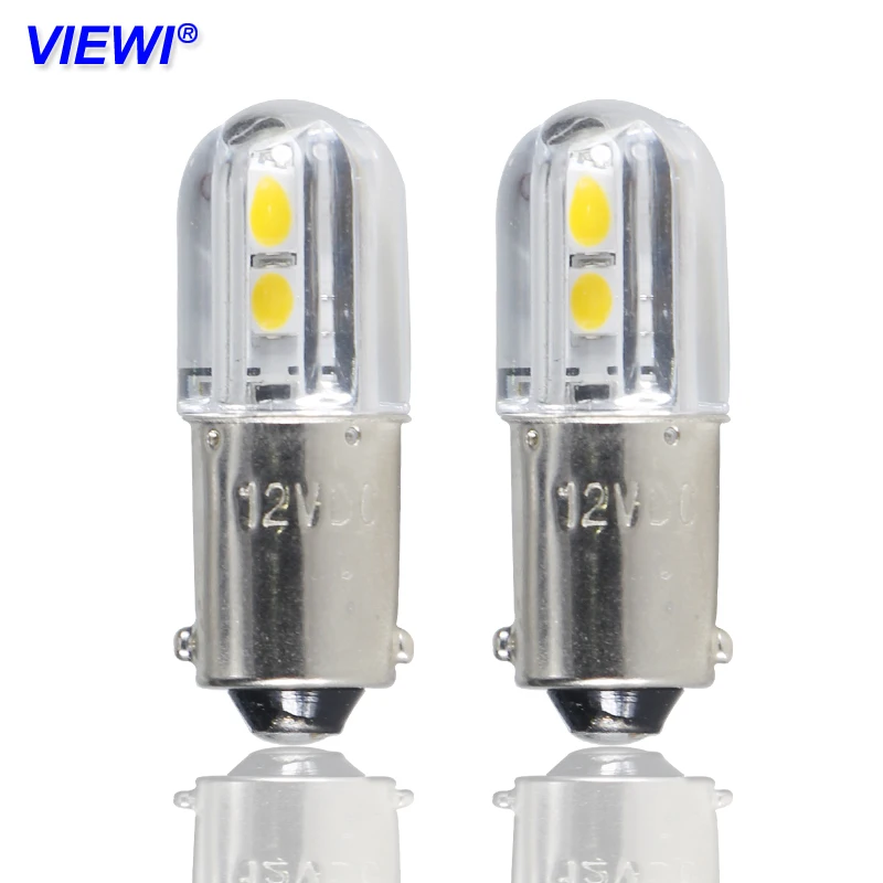 4X BA9S Светодиодные Лампы Canbus lamps1W Dc 6V 12V 24v 36v 48V Автомобильный номерной знак света