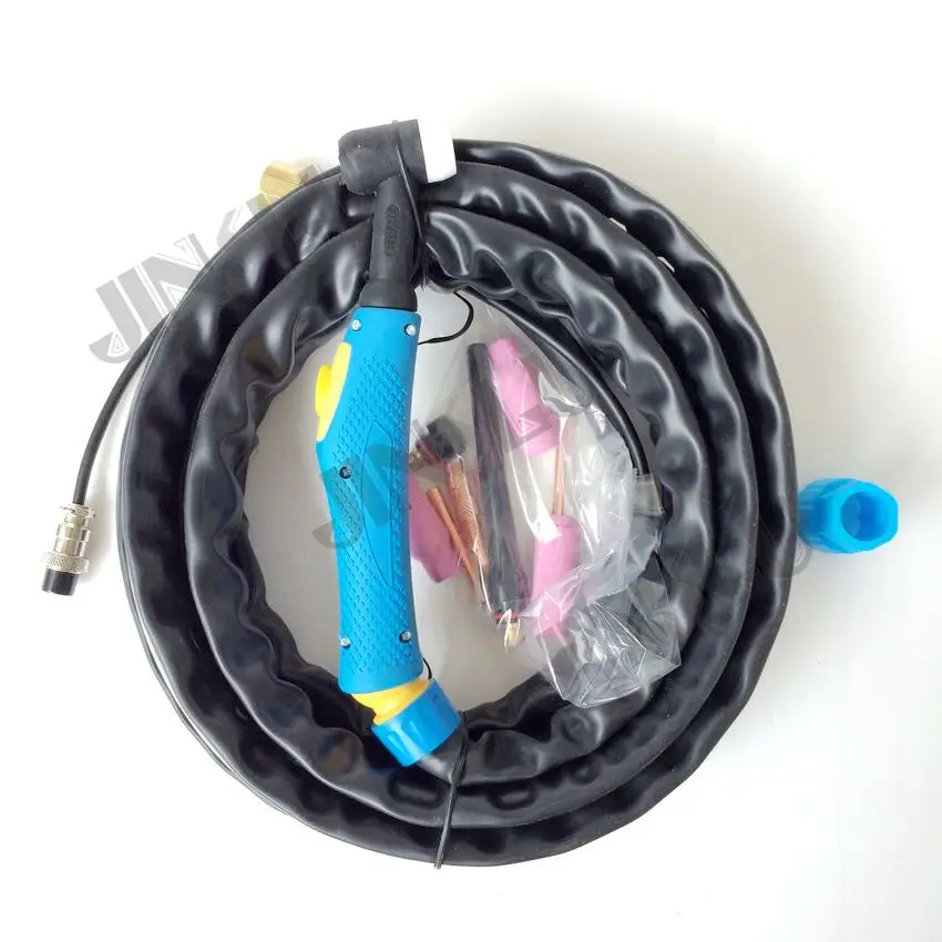 Free Shipping Tig WP 17 air cooled TIG welding torches 4M gas and cable whole for TIG welding torch Free Shipping Tig WP 17 air cooled TIG welding torches 4M gas and cable whole for TIG welding torch