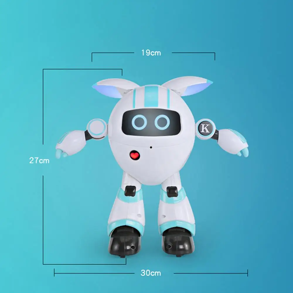 JJRC R14 Интеллектуальный круглый робот с дистанционным управлением для детей, поддержка голосового воспроизведения, музыкального рассказа, светодиодный светильник, обучающая игрушка