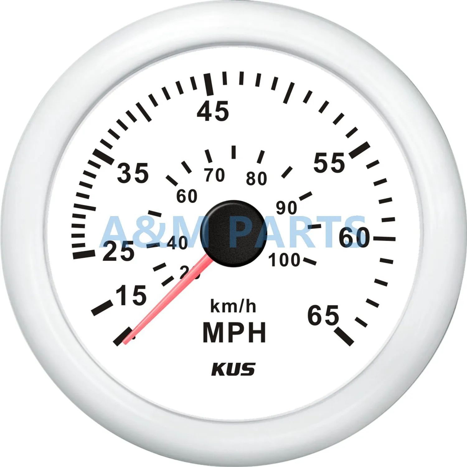 KUS Marine Pitot Speedometer Boat Waterproof Speedo Meter Gauge 12V/24V