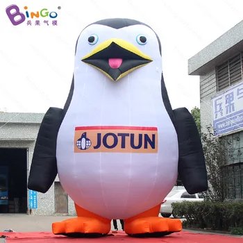 Price Customized 20 Feet Logo Printed Giant Inflatable Penguin Decorative 6m High Airblown Standing Penguin With Blower Toys
