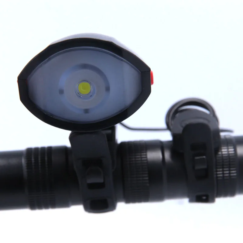 2 IN 1 LED Bike Light With electric Bell trembler buzzers horn switch Cycling Bicycle Lamp Battery Built-in USB Charging
