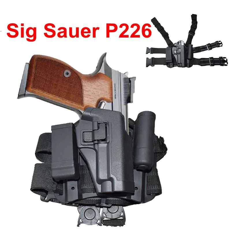 Right Hand Leg Holster Airsoft Pistol Thigh Holster Tactical Hunting Gear Handgun Fit For Sauer