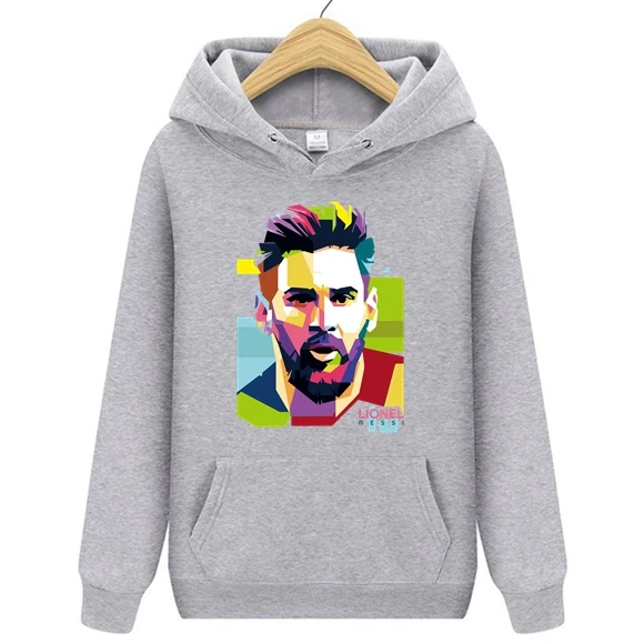Весенняя Мужская куртка с капюшоном Lionel Messi мужские свитшоты в стиле Месси топы