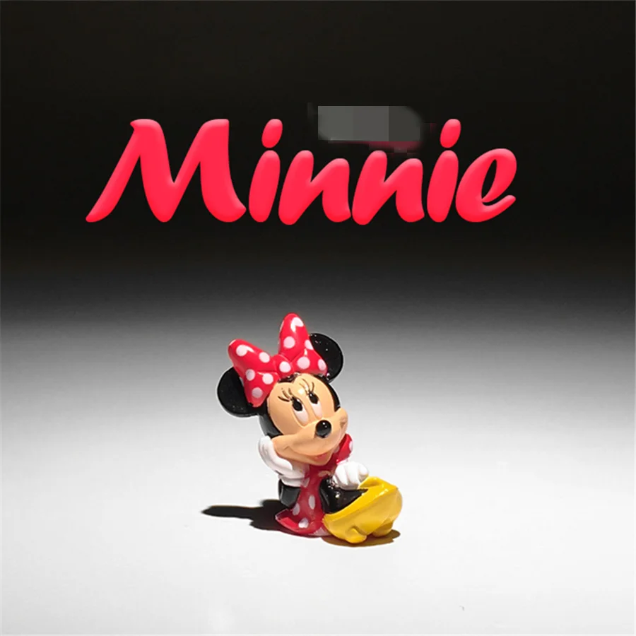 

60piece 2.5cm classical red minnie mouse small figure toys microlandschaft collection figure