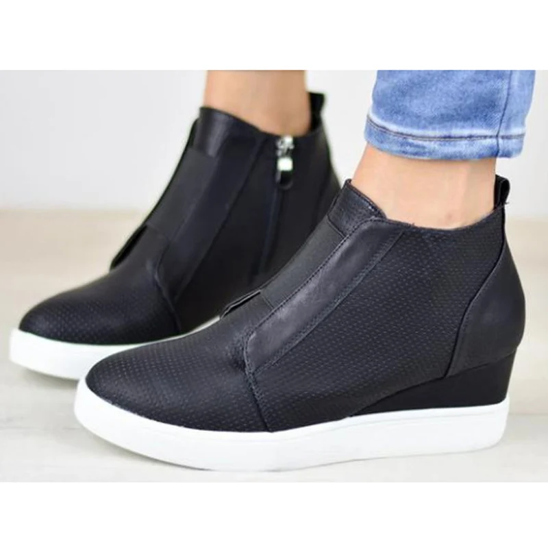 bottines plateforme compensées