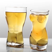 Креативная форма для тела стеклянная чашка бокалы для виски винная стопка чашка сексуальная леди мужская форма тела Грудь пивная чашка для водки виски, пиво