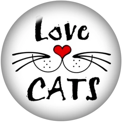 Стеклянные кнопки LOVE CATS, круглый стеклянный кабошон, демонстрационная плоская задняя фурнитура, 12 мм/18 мм/20 мм/25 мм DA3066 - Цвет: A7461