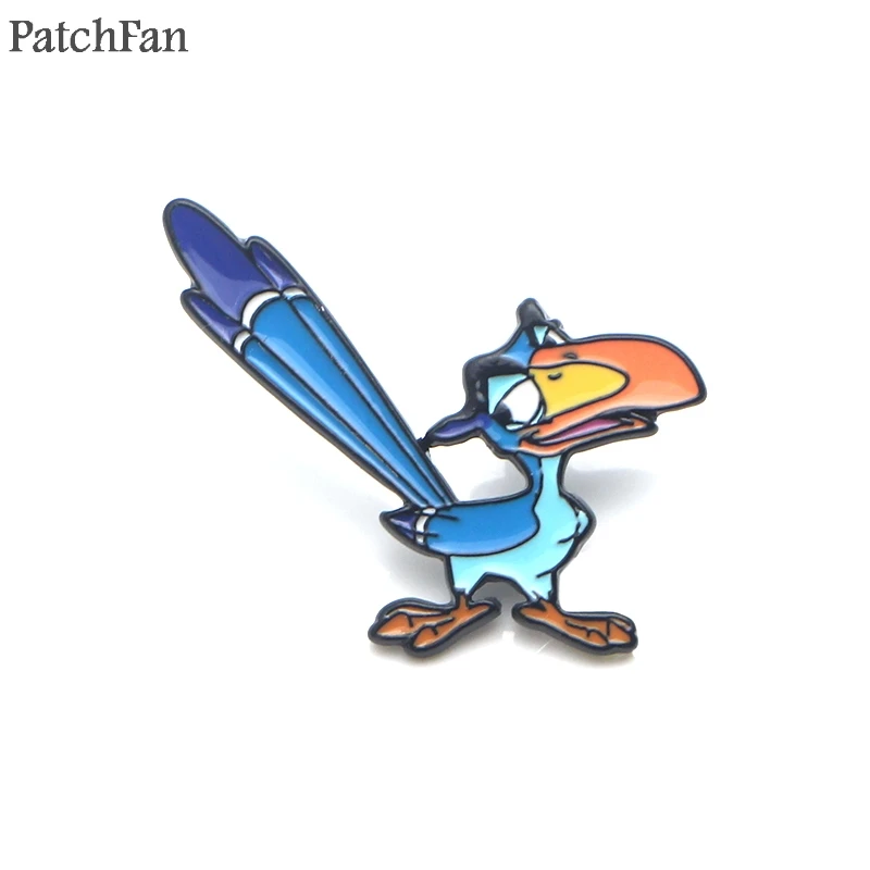 

Patchfan Lion king Hornbill cartoon Metal Zinc Enamel pins Trendy backpack shirt clothes bag brooches badges for men women A1864