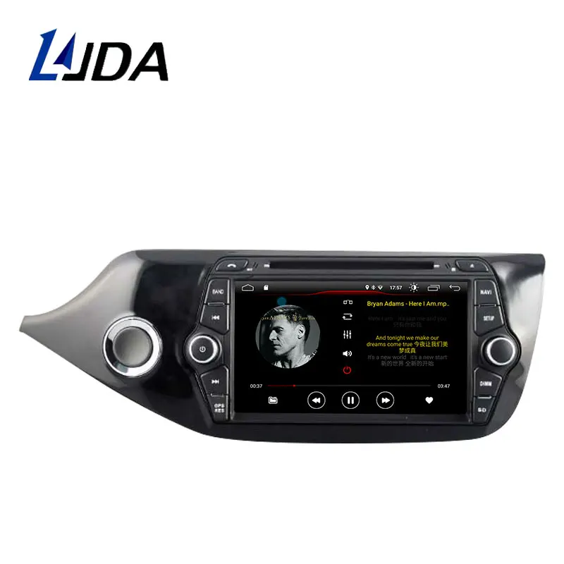 Perfect LJDA Android 9.1 Car DVD Player For KIA Ceed 2013 2014 2015 GPS Navigation 2 Din Car Radio Multimedia WIFI Stereo IPS Auto Audio 2