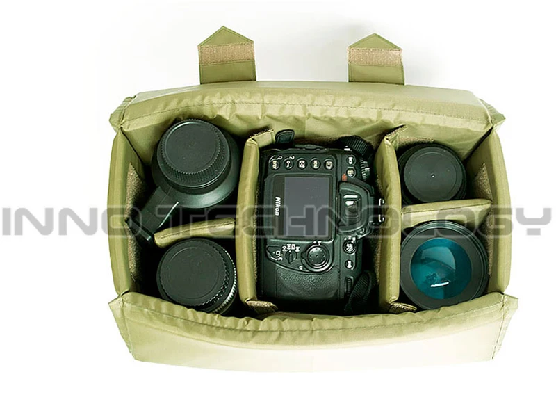 Folding Camera/Video Partition Padded Camera Bag Insert DSLR Divider