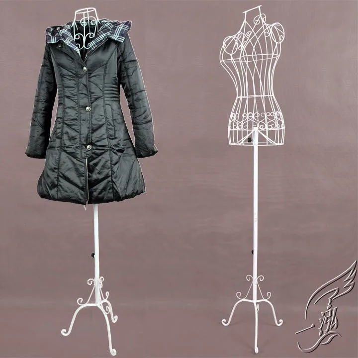 

wrought iron Tieyi props female half-length clothes display rack iron model racks the human body lady clothing mannequins rack