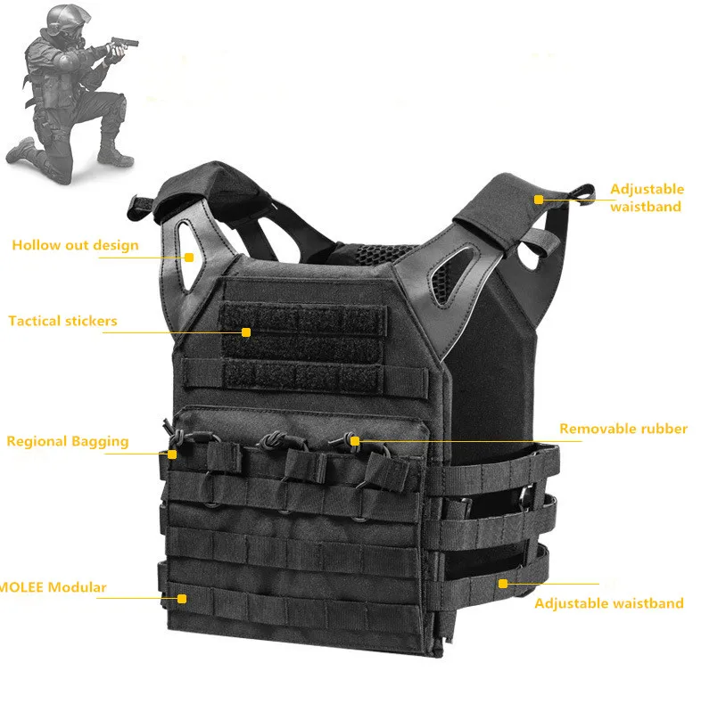 Мужские солдатские военные тактические жилеты специальные Ops MOLLE армейская жилетка Быстрый ход страйкбол пейнтбол камуфляж жилет