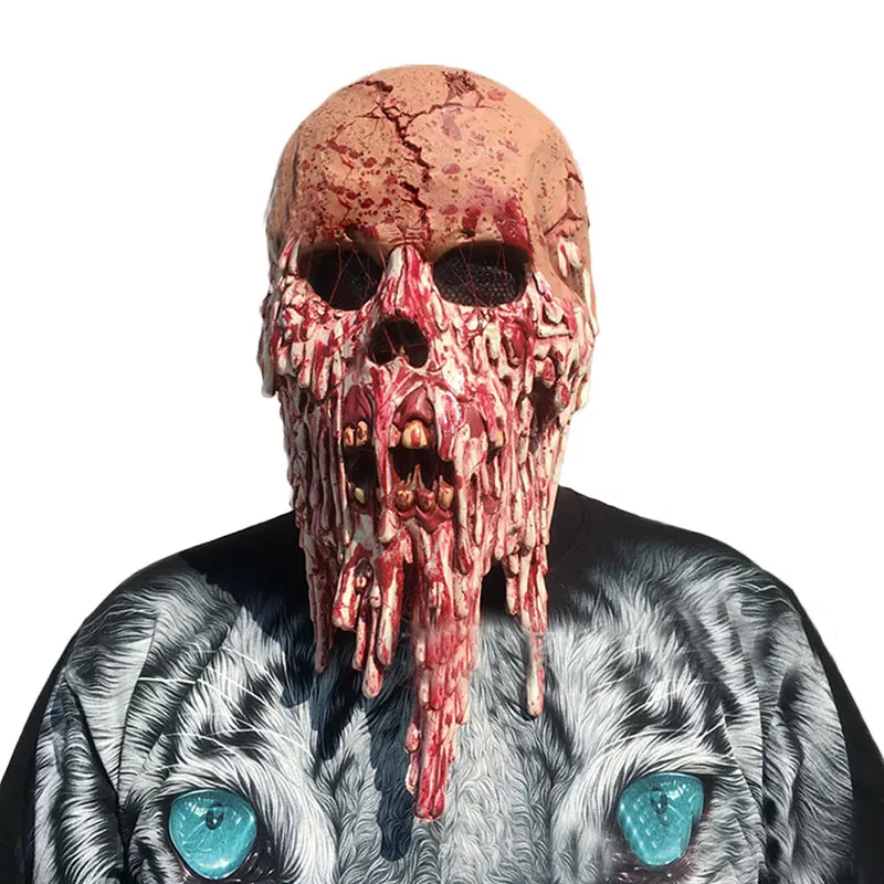 

Halloween Bloody Scary Horror Mask Adult Zombie Monster Mask Latex Costume Party Full Head Cosplay Mask Masquerade Props BF006