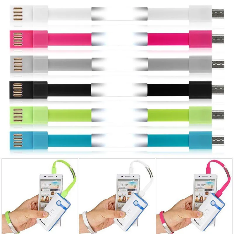 Открытый Портативный Мини Micro USB браслет зарядное устройство зарядный кабель синхронизации для iPhone 7 8 X samsung s8 Android type-C телефонный кабель