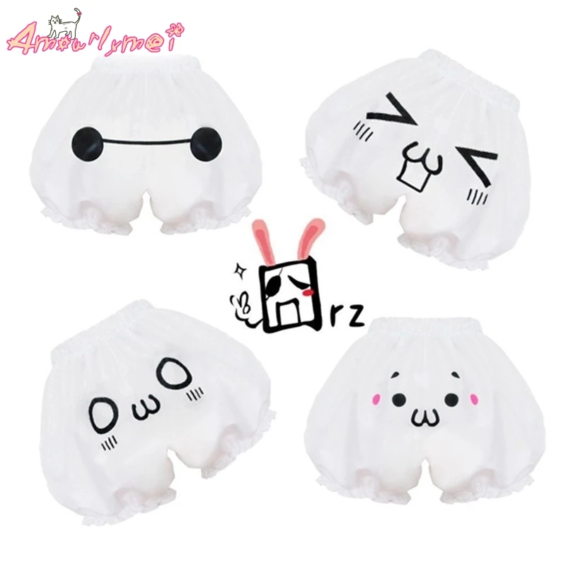 

Japanese Kawaii Lolita Shorts Harajuku Pumpkin bud bloomers Cosplay Shorts Expression Face Women Shorts 6 Styles