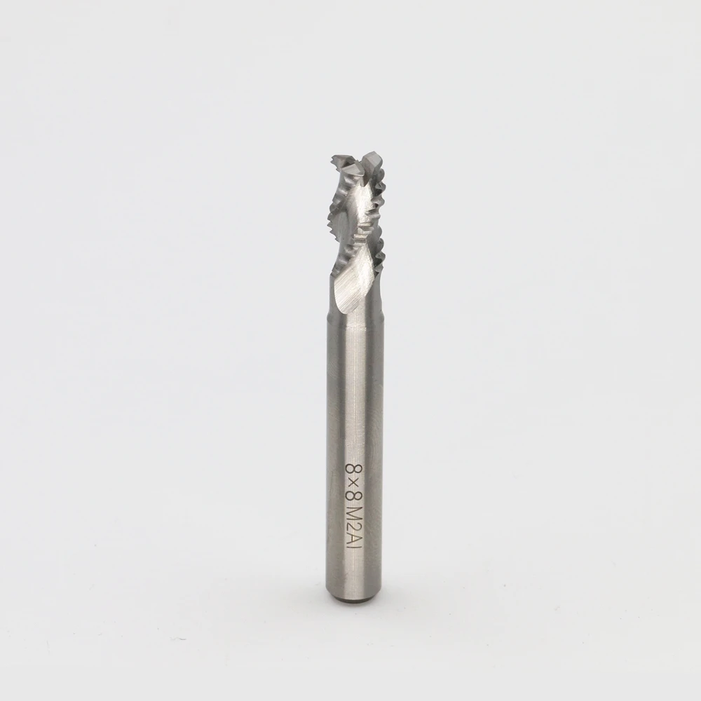 

New 3 Flutes 8*8*15*69*7.7*25mm M2AI Dia End Mill Router Bit Milling Cutter Machine CNC Drill Tool Use For Cutting Aluminum